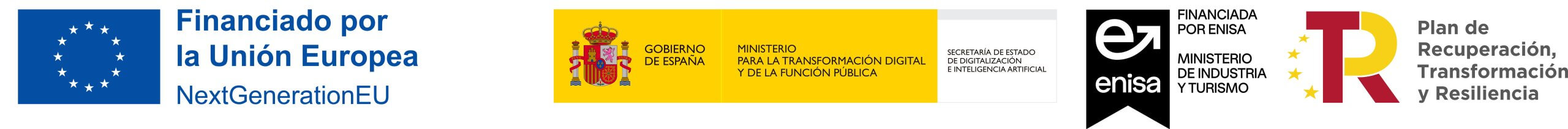 European Union NextGenerationEU, Government of Spain, ENISA and Recovery, Transformation and Resilience Plan.