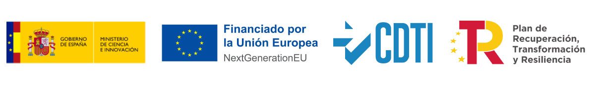 Government of Spain, European Union NextGenerationEU, CDTI and Recovery, Transformation and Resilience Plan.